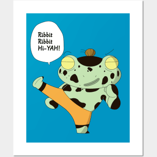 Kung Fu Frog Posters and Art